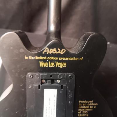 ELVIS COFFEE TABLE BOOK AND A LEGEND IN LIGHTS GUITAR