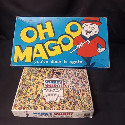 "OH MAGOO" & "WHERE'S WALDO" BOARD GAMES