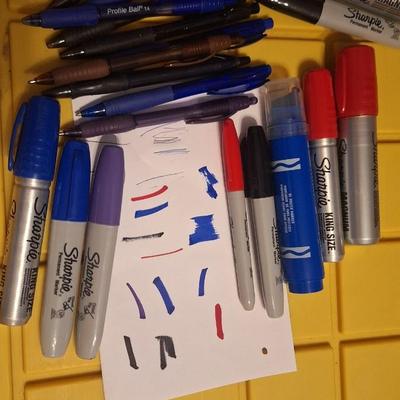Markers and pens