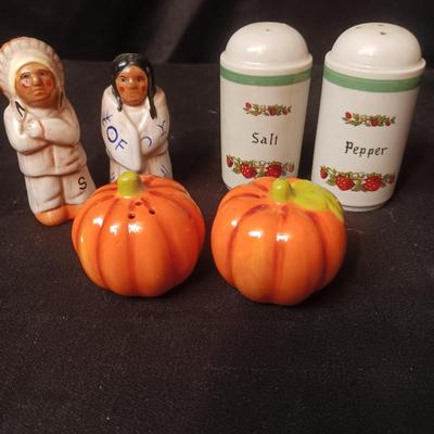 3 SETS OF SALT & PEPPER SHAKERS (2)