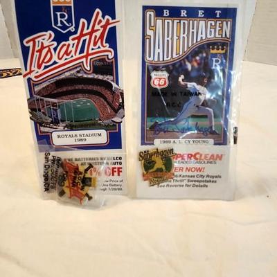 Kansas City Royals Lot with Kansas City Royals 15" x 24" Kauffman Stadium Banner
