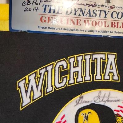 Coach Gene Stephenson HOF 2014 Signed WSU Shocker Banner