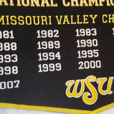 Coach Gene Stephenson HOF 2014 Signed WSU Shocker Banner