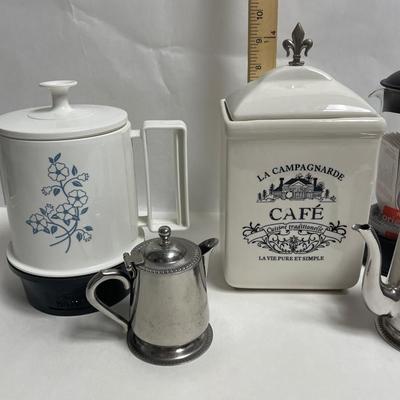Mixed Lot of Vintage Coffee Bar Accessories