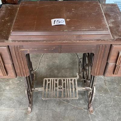 Vintage Damascus Sewing Machine and Cabnet