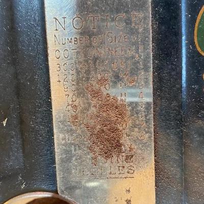 Vintage Damascus Sewing Machine and Cabnet