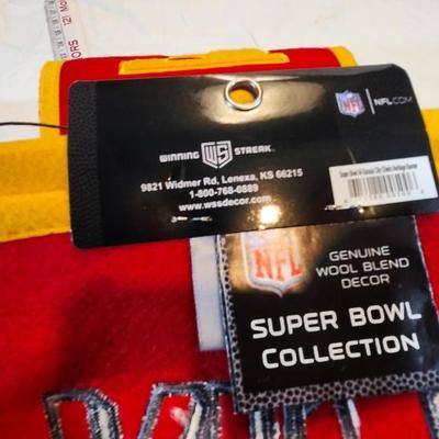 Two Kansas City Chiefs wool LIIV Banner
