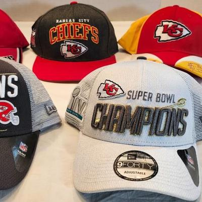 Lot Kansas City Chiefs Baseball including New LIIV Champions Hats