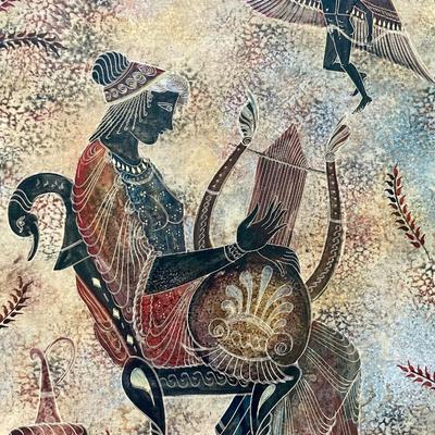 Greek Themed Wall Art Pair