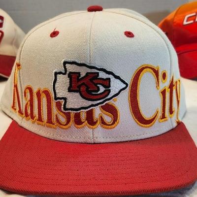Lot of Kansas City Chiefs Baseball cap hat, including LIIV and LIV Champions