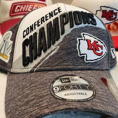 Lot of Kansas City Chiefs Baseball cap hat, including LIIV and LIV Champions