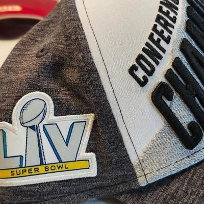 Lot of Kansas City Chiefs Baseball cap hat, including LIIV and LIV Champions