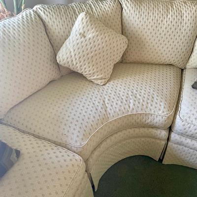 Large Sectional Creamy White Couch - pristine condition