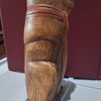 Hand carved wooden cat made in Thailand