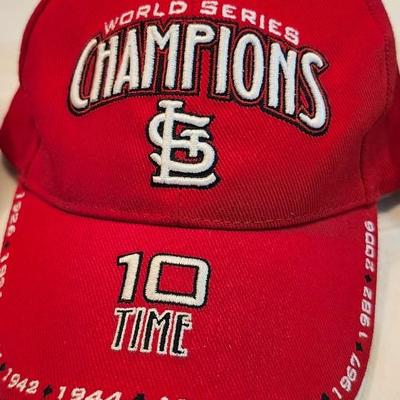 Lot of St Louis Cardinals Baseball Caps/ Hats & Hat Lapel Pin
