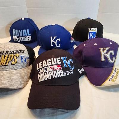 Lot of Kansas City Royals baseball Caps/ Hats