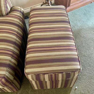 Large Comfy Sofa Chair with Ottoman