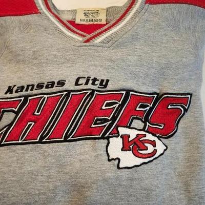 Lot of Vintage Kansas City Chiefs Sweatshirts. including Lee, Starter & NFL