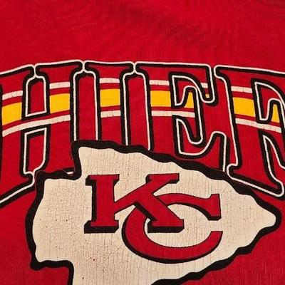 Lot of Vintage Kansas City Chiefs Sweatshirts. including Lee, Starter & NFL