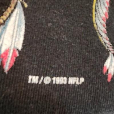Vintage Kansas City Chiefs Sweatshirts including 1993 Warner Bros Taz Looney Tunes