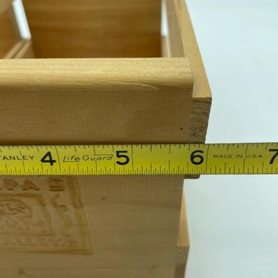 Vintage Napa Valley double row cd crate