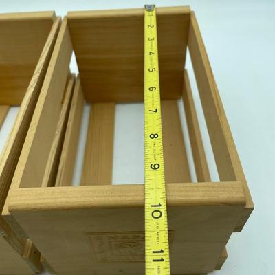 Vintage Napa Valley double row cd crate