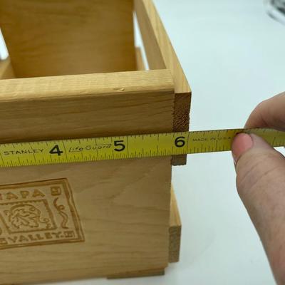 Vintage Napa Valley double row cd crate