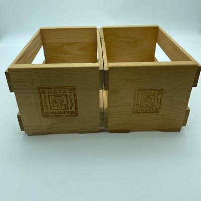 Vintage Napa Valley double row cd crate