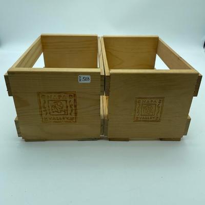 Vintage Napa Valley double row cd crate