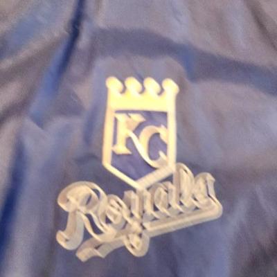 Two Vintage Kansas City Royals including Majestic Athletic Men's Blue and White Jacket
