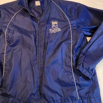 Two Vintage Kansas City Royals including Majestic Athletic Men's Blue and White Jacket