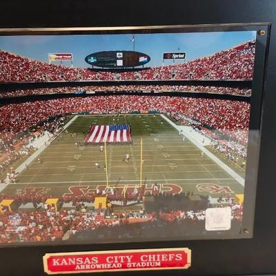 Arrowhead Stadium Photo, 98 Photo Frame box and grid works football