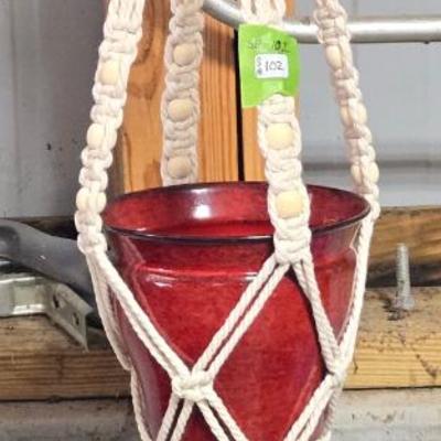 Hanging Macrame Planter