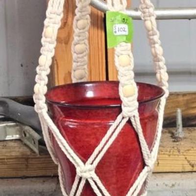 Hanging Macrame Planter