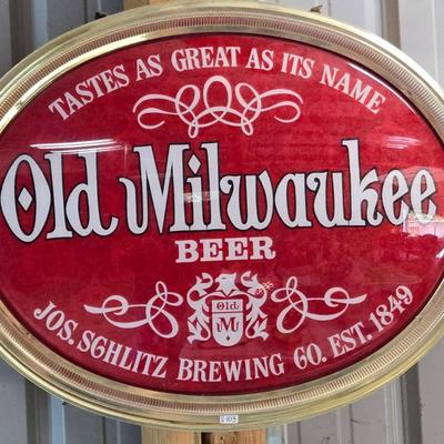 Old Milwaukee Beer Sign