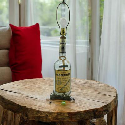 Old Charter Bottle Lamp