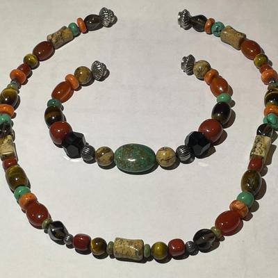 Jay King (DTR) Magnetic Clasps Sterling Silver New Never Used Fashion Beaded Interchangeable 24" Necklace or 17.5" Necklace...