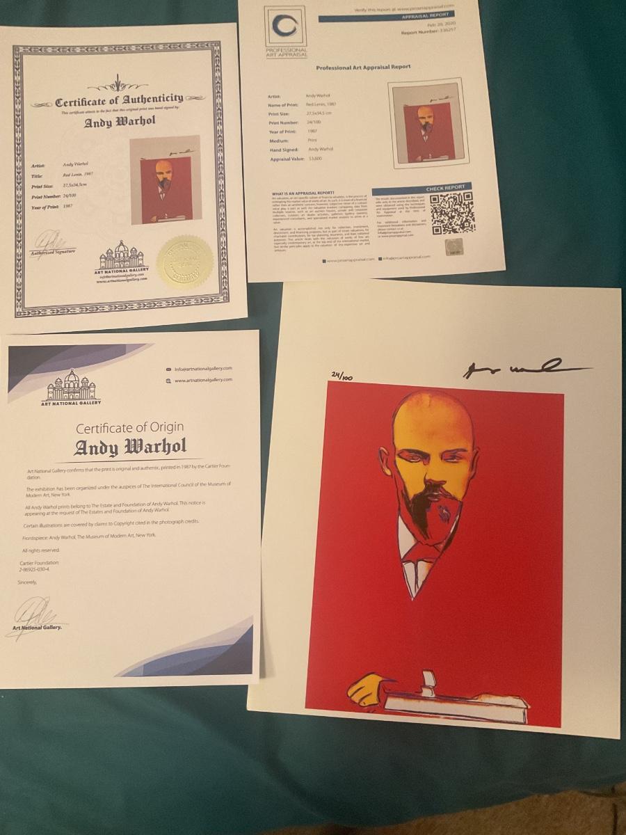 ANDY WARHOL signed autographed photo COA Hologram main image 1