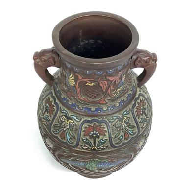 438 Large Japanese Champlevé Vase