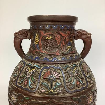 438 Large Japanese Champlevé Vase