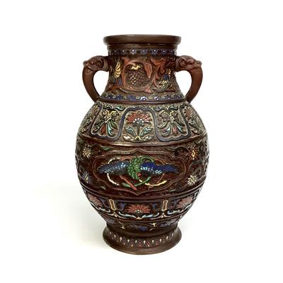 438 Large Japanese Champlevé Vase