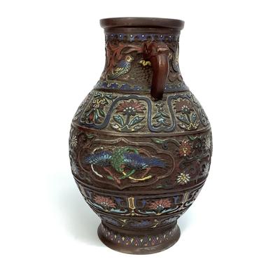 438 Large Japanese Champlevé Vase