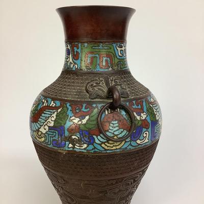 439 Pair of Japanese Cloisonné Vase