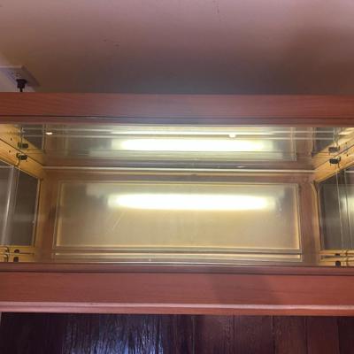 Pulaski Pine Display Cabinet with Bottom Light