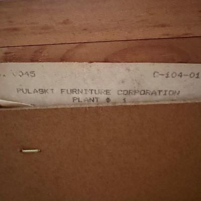 Pulaski Pine Display Cabinet with Bottom Light