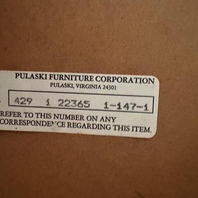 Pulaski Pine Display Cabinet with Bottom Light