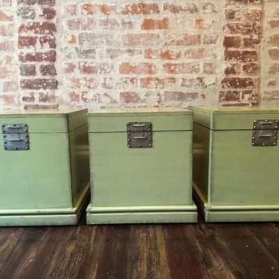 Three Pier 1 Storage Chests (3)