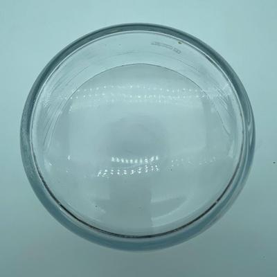 Clear glass bowl