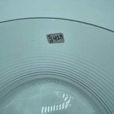 Clear glass bowl