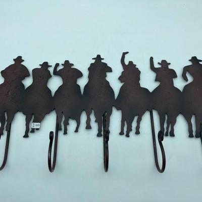 Cowboy hanging rack